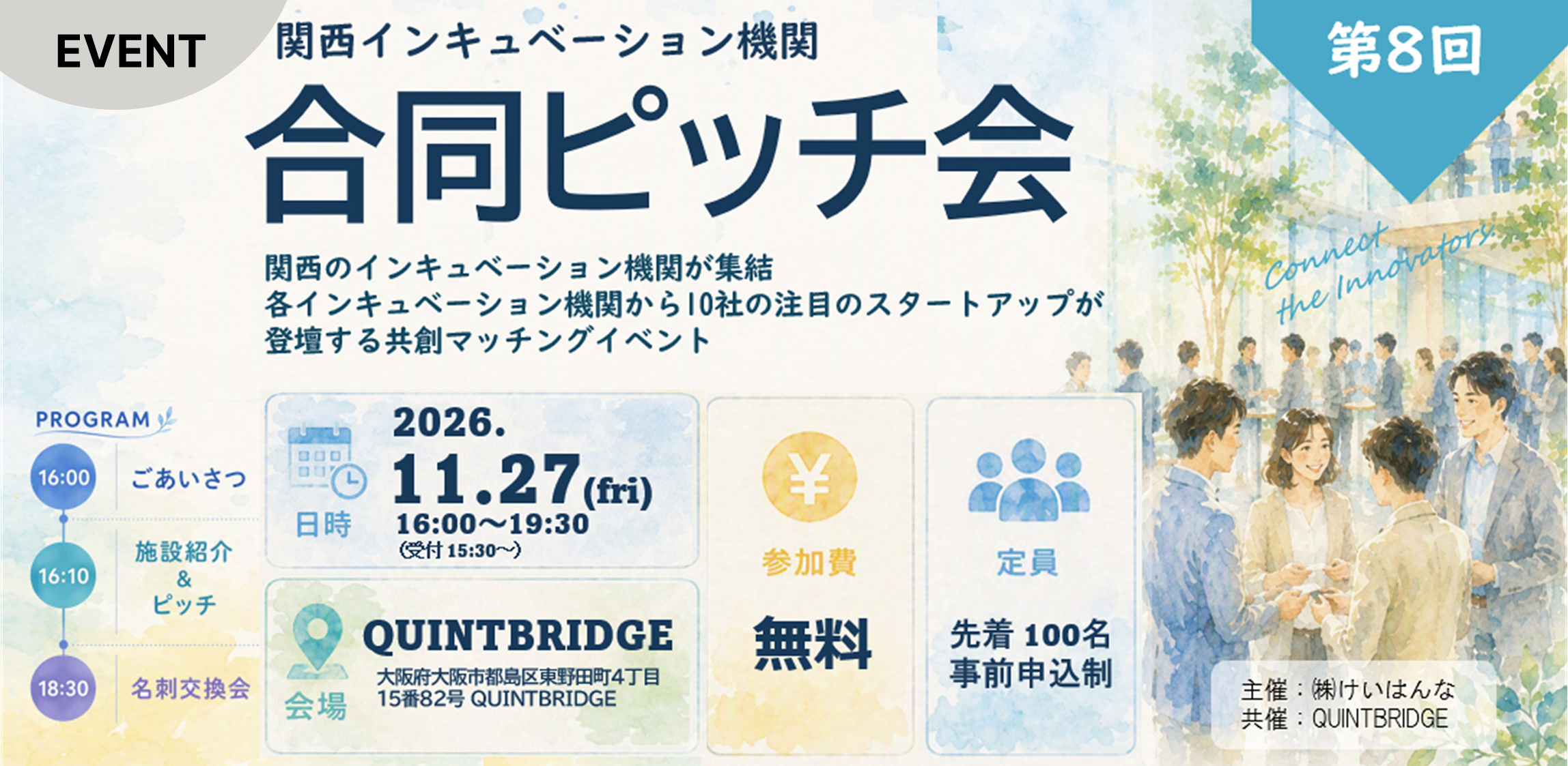 第8回　関西インキュベーション機関　合同ピッチ会